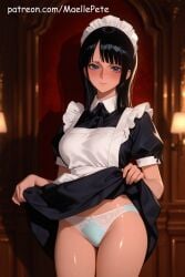 ai_generated anime beautiful beauty blush blush breasts cute embarassed_nude_female embarrassed embarrassed_female embarrassed_nude_male eyes female flat_belly girl girly high_quality high_resolution highres human innocent legs long_hair looking looking_at_viewer love maellepetite maid maid_apron maid_headdress maid_outfit maid_uniform medium_breasts naked nico_robin nsfw nude nude_female nudity oil oiled oiled_body oiled_skin one_piece petite petite_body petite_female pose shiny_skin shy skinny skirt_lift skirt_pull skirt_up slim slim_waist small_breasts teenage_girl uncensored young