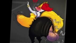 2025 absurd_res ahe_gao anal anal_orgasm anal_sex anthro ass balls bedroom_eyes belly belly_expansion big_balls big_belly big_butt big_penis blush bodily_fluids braixen canid cum cum_inside disembodied_penis duo ejaculation erect_nipples excessive_cum excessive_genital_fluids exclamation_point expansion female fluffy fluffy_tail fur generation_6_pokemon genital_fluids genitals hands-free hi_res huge_balls huge_belly huge_butt huge_cock hyper hyper_belly hyper_butt hyper_genitalia hyper_penis inflation inflation looking_pleasured male male/female mammal multicolored_body narrowed_eyes nintendo nipples orgasm orgasm_face penetration penis pokemon pokemon_(species) ruminoul seductive stomach_bulge tagme tail tongue tongue_out vaginal_fluids video yellow_body yellow_fur