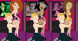 1boy 3girls 4girls ass ass_focus ass_worship bonnie_rockwaller bubble_butt deathpulse disney female going_commando kim_possible kimberly_ann_possible licking licking_ass male male/female multiple_girls rave_outfit ron_stoppable skimpy skimpy_clothes straight underboob wide_hips yori_(kim_possible)