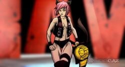 1female 1girls 2024 artist_logo artist_name artist_signature biggcaz black_trunks black_vest black_wrist_cuffs black_wristbands boobies boobs boobs_out breasts breasts_out cat_ears cat_girl cat_humanoid cat_tail catgirl championship_belt cleavage clothed clothed_female clothes clothing digital_art digital_drawing_(artwork) digital_media digital_media_(artwork) digital_painting digital_painting_(artwork) eagle entrance feline female female_focus female_solo gift_art globe gold_(metal) holding holding_object indoors knee_brace knee_pads kneebrace kneepads monday_night_raw original original_character pink_hair pink_hair_female red_eyes red_eyes_female round_boobies round_boobs round_breasts round_tits round_titties skull skull_head solo solo_female solo_focus spiky_hair steve_austin stone_cold_steve_austin tits tits_out titties topless topless_female voluptuous voluptuous_body voluptuous_female walking walking_towards_viewer watermark wrestler wrestling wrestling_boots wrestling_outfit wwe wwe_2k wwe_championship_belt wwe_diva wwe_raw