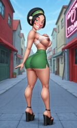 ai_generated avatar_the_last_airbender big_ass breasts erect_nipples female nipples seagege seductive stable_diffusion tagme toph_bei_fong