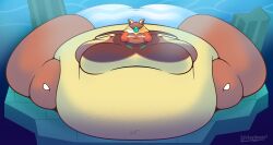 1girls blob cookie_run cookie_run_ovenbreak female lifelinelemons mocha_ray_cookie morbidly_obese obese obese_female stingray underwater