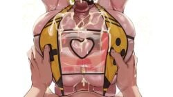 1boy 1girls 2025 2d 2d_(artwork) :3 aestheticc-meme armpits arms_behind_head artist_name big_breasts bikini blonde_hair breasts cleavage cleavage_cutout clothing_cutout collar cropped_legs cum cum_on_body cum_on_breasts dialogue doom electricity elegg_(boom_and_shock)_(nikke) elegg_(nikke) english english_dialogue english_text english_voice_acting female goddess_of_victory:_nikke groping hair_intakes hair_over_eyes heart heart_cutout highres huge_breasts longer_than_30_seconds navel oerba_yun_fang opaluva paizuri paizuri_under_clothes pov pov_male pov_paizuri purple_eyes short_hair shorter_than_one_minute slingshot_swimsuit solo sound sound_edit sound_effects sound_warning standing strapless swimsuit tagme text tube_top video voice_acted yaggayooga yellow_bikini yellow_slingshot_swimsuit
