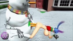 1boy 3d 3dgspot anal animated ariel_hugetits ass big_breasts bouncing_breasts breasts camera carrot diphallia diphallism double_penetration frisky_the_snowman high_heel_boots high_heels huge_breasts interspecies jiggle male multi_penis nude outside penis penis_nose snow snowman vaginal_penetration wheelbarrow_position white_boots