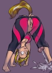 2019 all_fours animal_genitalia animal_genitalia_on_humanoid animal_penis animal_pussy animal_vulva bodily_fluids bottomwear breasts clothing colored cum ejaculation equid equine equine_genitalia equine_penis equine_pussy equine_vulva erection futanari genital_fluids genitals halcy0n herm hi_res horse horse_tail human humanoid intersex mammal pants penis penis_through_clothing pussy sackless shocked solo tight_bottomwear tight_clothing tight_pants torn_clothing transformation vulva wide_eyed xadera_(xadera) yoga yoga_pants