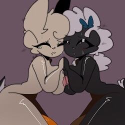 2boys 2girls ambiguous_penetration bunny_(piggy) doggy_(piggy) female_focus foursome foxy_(piggy) fully_nude furry holding_hands laurence_loll looking_pleasured piggy_(game) roblox roblox_game sheepy_(piggy) source_request sweating tagme thick_thighs