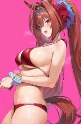 1girls ai_generated animal_ears anthropomorphization artist_request daiwa_scarlet_(umamusume) eyes female hair legs skin tagme umamusume umamusume_pretty_derby young