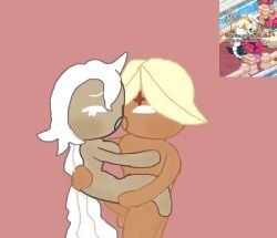 1boy 1boy1girl 1girls caramelpearl_(artist) cookie_run cookie_run_kingdom cute_couple female long_hair male passionate_sex pure_vanilla_cookie purelily short_hair straight_sex tagme white_hair white_lily_cookie