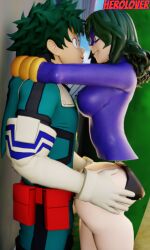 1boy 1boy1girl 1girl1boy 1girls 1girls1boy 3d ass ass_focus blender blender_cycles boku_no_hero_academia clothed_female_clothed_male clothed_sex cock curly_hair dick_in_pussy female green-haired_female green-haired_male green_eyes green_hair hands_behind_head hands_on_ass herolover izuku_midoriya midoriya_izuku my_hero_academia no_panties no_pants pussy quirk_(mha) quirk_usage render setsuna_tokage sharp_teeth smile smiling straight straight_sex tokage_setsuna vaginal_penetration