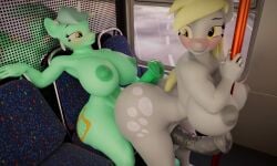 2futas 3d 3d_(artwork) 3d_animation anal anal_insertion anal_sex animal_genitalia animal_penisvideo ass assjob balls big_ass big_balls big_breasts blonde_hair blush breasts buttjob completely_nude completely_nude_futa cum cum_in_ass cum_inside deep_penetration derpy_hooves furry furry_futa futa/futa futa_on_futa futa_only futanari green_body green_hair green_skin grey_body grey_skin horse_penis horsecock huge_ass huge_breasts huge_cock huge_testicles intersex lying lyra_heartstrings_(mlp) multiple_futa my_little_pony my_little_pony_friendship_is_magic nipples nude nude_futa open_mouth penis pony ponytail sex sex_from_behind sitting smile smiling sound tail testicles tomix vehicle vehicle_interior vein veins veiny veiny_penis
