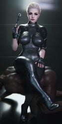 3d blender dark-skinned_male dark_skin female femdom ines_(the_first_descendant) male tagme the_first_descendant yazz_3d