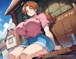 1girls ai_generated alternate_breast_size big_breasts breasts busty castle12 curvaceous curvy curvy_body curvy_female curvy_figure delia_ketchum_(pokemon) female huge_breasts large_breasts mommy pokemon sweat sweating sweaty sweaty_body sweaty_breasts thick_thighs thighs venus_body voluptuous