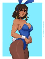 1girls activision big_ass big_breasts blizzard_entertainment breasts brown-skinned_female brown_body brown_hair brown_skin bunny_ears bunnysuit bust busty chest cleavage curvaceous curvy curvy_figure dark-skinned_female digital_media_(artwork) fareeha_amari female frown hips hourglass_figure huge_ass huge_breasts large_ass large_breasts legs mature mature_female olive_skin overwatch overwatch_2 pharah shmoxi slim_waist solo thick thick_hips thick_legs thick_thighs thighs top_heavy voluptuous waist wide_hips