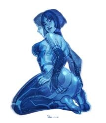 2d 2d_(artwork) 2girls amiri_ri_ ass ass_grab blue_body blue_hair blue_skin bob_cut breasts cortana digital_drawing_(artwork) digital_media_(artwork) feet fused fusion halo_(series) high_resolution highres looking_back looking_pleasured moan moaning pleasure_face pussy simple_background smile smiling spread_anus spreading the_weapon_(halo_infinite) thick_thighs thighs video_games