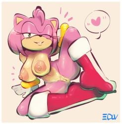 1girls amy_rose anthro areolae big_breasts boots breasts edalv female female_only hedgehog legs_apart looking_at_viewer nipples nude nude_female png presenting pussy smile solo sonic_(series) sonic_the_hedgehog_(series) spread_legs spreading thick_thighs wide_hips wink winking_at_viewer