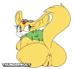 anus ass breasts leatherruffian looking_back nipples pussy sonic_(series) thunderbolt_the_chinchilla