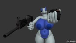 12_gauge 3d_(artwork) 5_fingers anthro anthro_only areola ass bad_trigger_discipline big_breasts big_butt breasts digital_media_(artwork) female fingers generation_2_pokemon genitals goddess_of_the_seas_(reptilligator) gun hi_res holding_gun holding_object holding_ranged_weapon holding_weapon legendary_pokemon lieutenant-rodan01 looking_at_viewer lugia magazine_(gun) navel nintendo nipples nude offering_to_viewer pokemon pokemon_(species) pupils pussy ranged_weapon red_pupils shotgun simple_background smile solo usas-12 watermark weapon widescreen