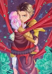 alice_hoshi7 alternate_costume alternate_hairstyle claude_von_riegan female fire_emblem fire_emblem:_three_houses fire_emblem_warriors:_three_hopes hilda_valentine_goneril male official_alternate_costume official_alternate_hairstyle tagme