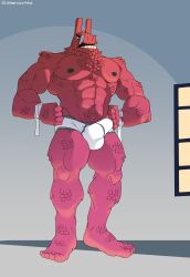 2024 abs angry anthro arm_hair armpit_hair beard biceps blue_background body_hair briefs briefs_only bulge camelid chest_hair clothed clothing epic_games erection erection_under_clothing facial_hair feet forearm_hair forearm_muscles forearms fortnite genericboxhead hairy hairy_feet hand_on_hip hi_res inside leg_hair llama looking_at_viewer lt._john_llama male male_only mammal manly muscular muscular_arms muscular_legs muscular_thighs navel nipples obliques pecs pubes shoulder_hair simple_background solo standing tighty_whities topless triceps underwear underwear_only white_briefs white_clothing white_underwear window wraps wrist_wraps