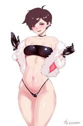 1girls bra breasts cameltoe cleavage female female_only looking_at_viewer overwatch overwatch_2 panties pinup solo tesomu tracer