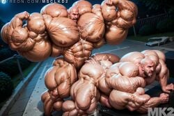 (mk2) ai_generated anal anal_sex bald bodybuilder boner cum cum_drip cum_in_ass cum_inside doggy_style erection flexing fucked_from_behind gay gay_sex hyper hyper_balls hyper_cock hyper_muscle hyper_muscular hyper_penis hyper_testicles male male_only muscle_god muscle_growth muscle_monster muscles muscular muscular_arms muscular_male muscular_thighs naked nude older_male outdoors sweat vascular