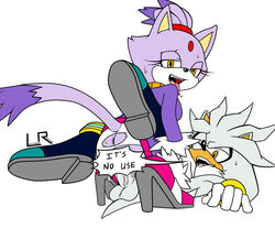blaze the cat from sonic (series) by leatherruffian
