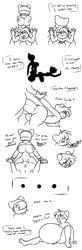 anal anal_sex armor ass backsack balls big_balls big_butt big_penis bubble_butt canine comic cum cum_in_ass cum_inside dickgirl dickgirl/male duo english_text erection excessive_cum hair helmet huge_balls huge_cock humanoid_penis hyper hyper_balls inflation inflation intersex intersex/male looking_pleasured male mammal mashato_basuka mask monochrome norithics panda penetration penis precum sex shen_yi_sang silhouette tanuki text thick_thighs ursine voluptuous wide_hips