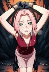 1girls ai_generated green_eyes naruto naruto_(series) pink_hair sakura_haruno tagme