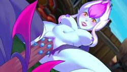 1girls animated areola blush bouncing_breasts breasts demon demon_girl evelynn large_ass league_of_legends lipstick medium_breasts monster_girl nipples object_insertion pussy shorter_than_10_seconds shorter_than_30_seconds spread_legs succubus sunsetniva thick_thighs vaginal_penetration video void_staff yellow_eyes