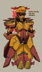 1female ggez2341 golden_warship_(tdx) roblox roblox_game robloxian robot robot_girl ship ship_girl tower_defense_x