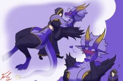 anthro big_breasts breasts character_request dragon dragon_female dragoness dreaming female_dragon fol_ink human mythology wide_hips