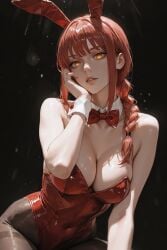 1girls ai_generated chainsaw_man long_hair makima_(chainsaw_man) red_hair tagme