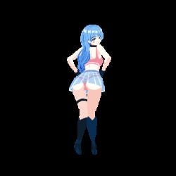 1girls animated ass_bigger_than_head ass_expansion bbw belly_expansion big_ass blue_hair bottom_heavy breast_expansion bubble_butt digestion_noises dumptruck_ass fat fat_ass female_only heart hip_expansion hips_wider_than_shoulders huge_ass hyper_ass indulgences massive_ass obese overweight panties_visible_through_clothing pantylines pixel_art plump sherry_(indulgences) small_breasts thick_thighs thigh_expansion tight_clothing weight_gain wide_hips