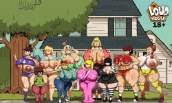 bimbo huge_ass huge_breasts lane_loud leni_loud lola_loud lori_loud luan_loud lucy_loud luna_loud lynn_loud multiple_girls rita_loud the_loud_house vn_simp