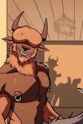 absurd_res ambiguous_penetration anthro bovid burtram_ramsley_(thekbear) caprine goat hi_res male male/male male_anthro mammal nipple_piercing nipples penetration piercing selfie selfie_during_intercourse shadow thekinkybear