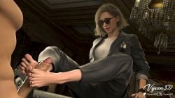 1boy 1girls 3d 3d_animation 3d_model 3d_render animated assertive_female barefoot biohazard black_toenails blonde_female capcom clothed_female_nude_male cock fbi fbi_agent fbi_badge feet feet_fetish feet_focus feet_on_penis female female_focus female_on_top foot_play footjob glasses grace_ashcroft grace_ashcroft_(fbi_outfit) grace_ashcroft_(julia_pratt) id_card kenjjoo large_cock longer_than_10_seconds looking_at_partner looking_at_penis male messy_hair moaning muscular_male nude_female nyaughtymeow_(va) painted_nails penis pov pov_eye_contact pussy resident_evil resident_evil_9:_requiem shorter_than_30_seconds sitting sound tagme tits_out tvitone1 video vyxen3d wavy_hair