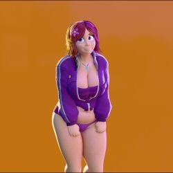 alternate_version_available animated big_ass big_breasts brown_hair dancing jenny_belle_(slipperyt) jiggle_physics jiggling_ass jiggling_breasts no_sound panties slipperyt tagme thumbs_up video
