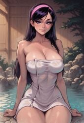 1girls ai_generated black_hair long_hair tagme the_incredibles violet_parr