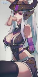 fellatio forced forced_oral league_of_legends oral oral_sex raped_female syndra