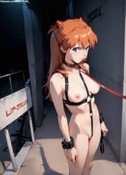 1girls 2d ai_generated areolae armpit asuka_langley_sohryu bare_arms big_breasts blue_eyes bondage bondage_outfit chest choker curvy curvy_figure cute cute_face detailed exposed_breasts eyelashes eyeshadow female female_only fit fit_female focus hair harness high_quality large_breasts leash legs light-skinned_female light_skin lips lipstick long_hair looking_at_viewer makeup mascara neon_genesis_evangelion nero100 nipples on_leash orange_hair pale-skinned_female pale_skin perky_breasts pet_play petite petite_body petite_female posing restrained seductive seductive_look skinny skinny_girl stable_diffusion tagme teenager thighs thin_waist tied_up tits twintails young_female