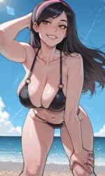 1girls ai_generated black_hair long_hair tagme the_incredibles violet_parr