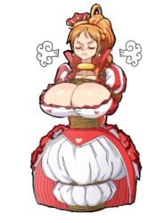 angry_expression big_breasts crown dress female huge_breasts loop looping_animation nami nami_(one_piece) one_piece princess restrained rope rope_bondage tagme video