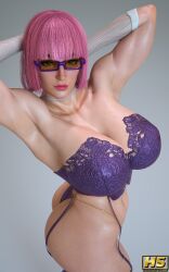 3d ass big_ass big_breasts breasts busty capcom female female_focus female_only french french_female hagiwara_studio manon_legrand pink_hair street_fighter street_fighter_6 tagme thick_thighs
