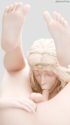 1boy 3d 3d_(artwork) 3d_model 3d_render autofellatio blender blender_(artwork) blender_(software) blender_cycles blender_cycles_(artwork) blonde_hair blowjob desess3intes elden_ring fellatio femboy long_hair miquella miquella_the_kind naked render selfsuck shadow_of_the_erdtree solo tagme twink yellow_eyes