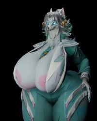 big_breasts breasts cleavage female furry huge_breasts hyper_breasts nipples notsafeforgek tagme thick_thighs video wide_hips