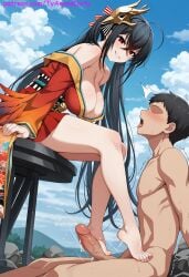 anime anime_style ass azur_lane breasts femdom hot penis pussy sexy taihou_(azur_lane) tyanimedirty