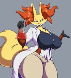 big_ass big_breasts breasts bubble_butt cleavage delphox dewwy_(dewwydartz) dewwydarts dewwydartz diane_(dewwydartz) female furry huge_ass huge_breasts pokemon pokemon_(species) tagme thick_thighs wide_hips