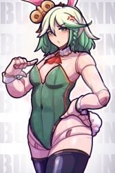angry automaton blush bunbbun1 bunnysuit cecilia_immergreen flat_chest hololive hololive_english hololive_english_-justice- looking_at_viewer small_breasts tagme thick thick_thighs virtual_youtuber