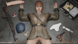 3d bangs beret blender call_of_duty call_of_duty_black_ops_cold_war captured captured_female cum cum_in_pussy cum_inside cum_on_body cum_on_breasts female female_focus female_only female_soldier frankiely_spicy ginger ginger_female ginger_hair helen_park_(cod) indoor indoors indoors_sex interrogation military military_hat military_jacket military_uniform naked naked_female nude nude_female panties pistol pov pov_eye_contact pov_male punished punishment pussy redhead redhead_female redheaded_female rifle ryona soldier solo solo_female solo_focus soviet soviet_union strapped strapped_down strapped_to_a_table table uniform uniform_female vagina weapon yirina_portnova