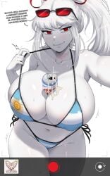 albina_(tidal) argentina bikini tidal_(artist) voluptuous_female
